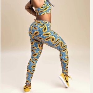 Puka Yoga Papaya High Waisted Legging M